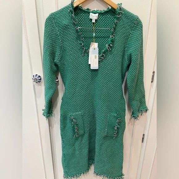 Tracy Reese Dresses | Womens Medium Green Sweater Dress Tracy Reese New York | Color: Green | Size: M | Jeannepp's Closet